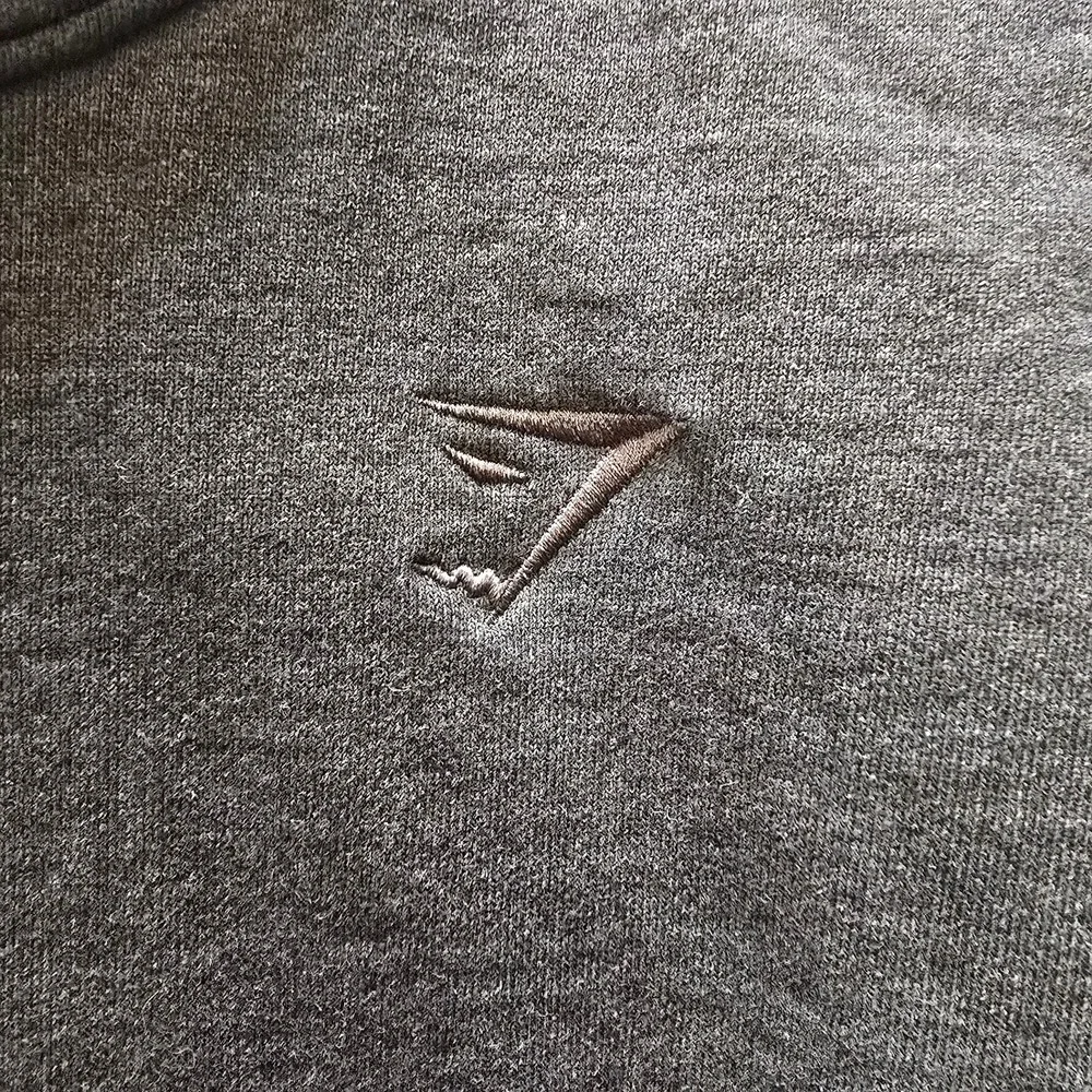Gymshark Rest Day Sweats Gray Hoodie Sweatshirt Embroidered Logo Small Womens‎
